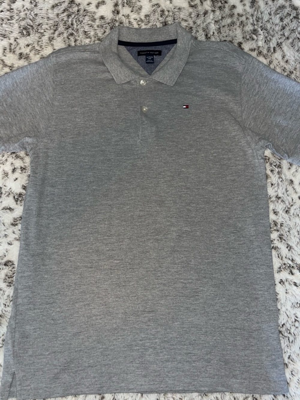 Tommy Hilfiger Light Gray Polo with Chest Logo